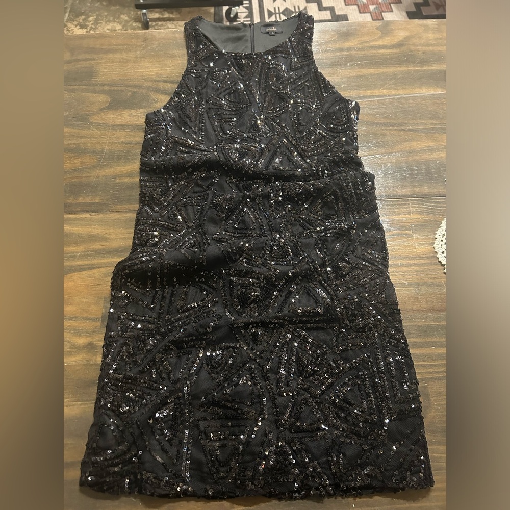 Elegant Black Sequin Dress Twelve by Ontwelfth